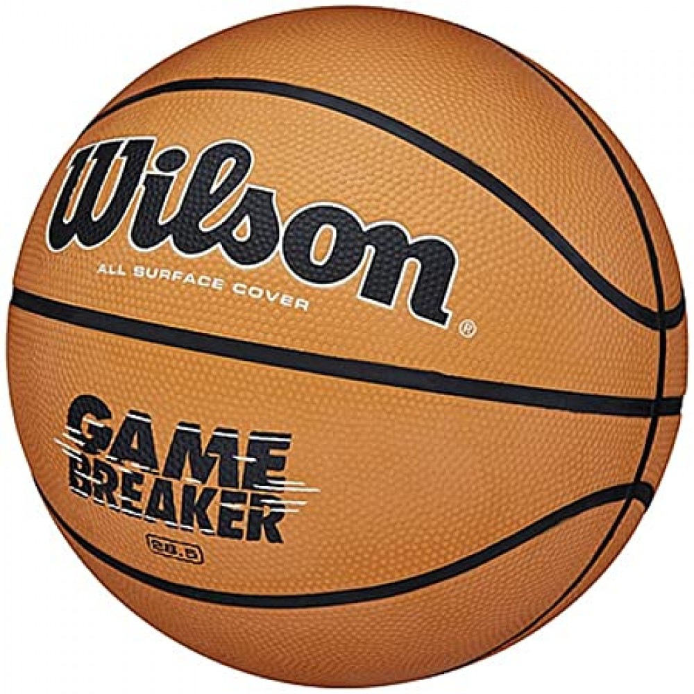 М'яч баскетбольний Wilson Game Breaker Outdoor розмір 5, 6, 7 гумовий (WTB0050XB05)