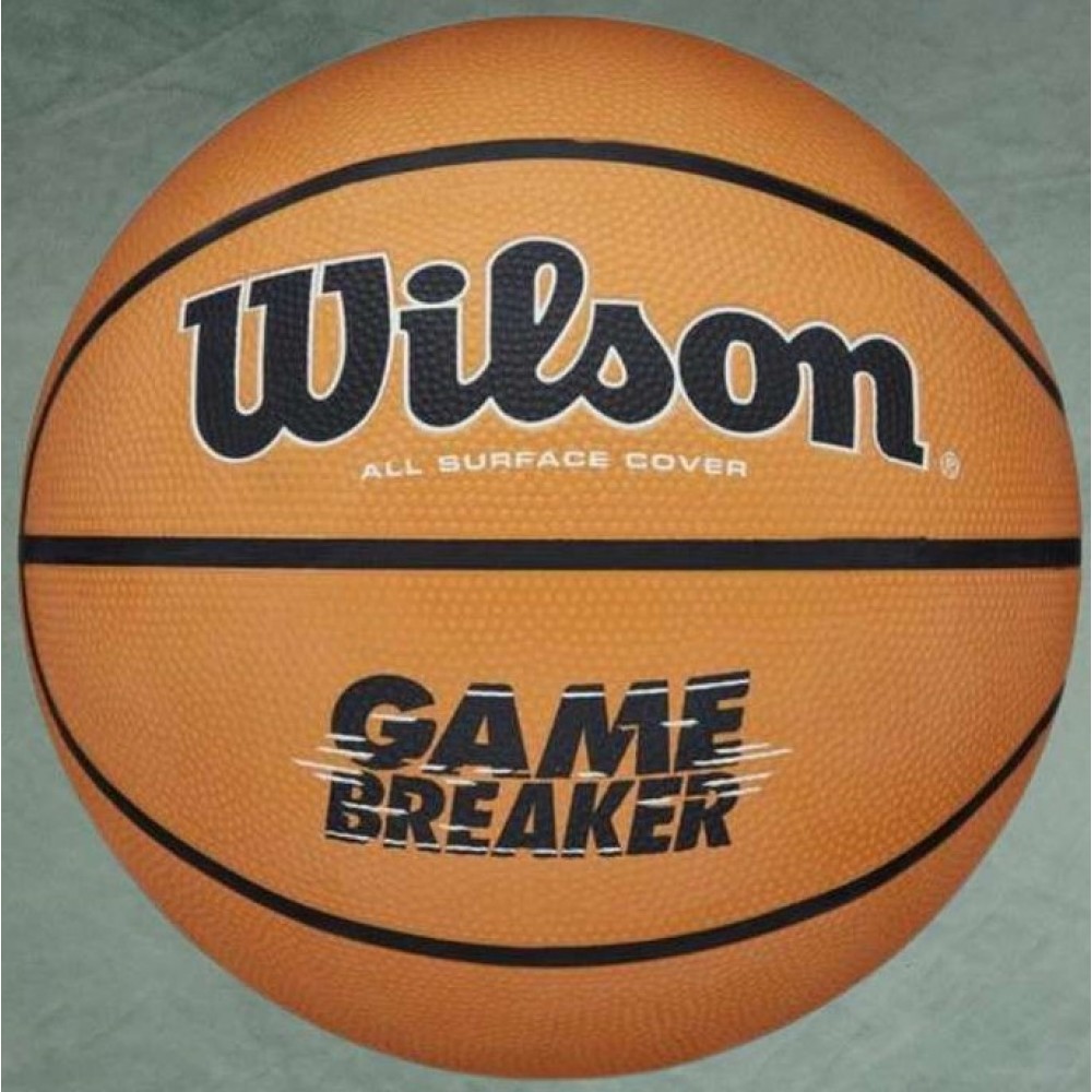 М'яч баскетбольний Wilson Game Breaker Outdoor розмір 5, 6, 7 гумовий (WTB0050XB05)