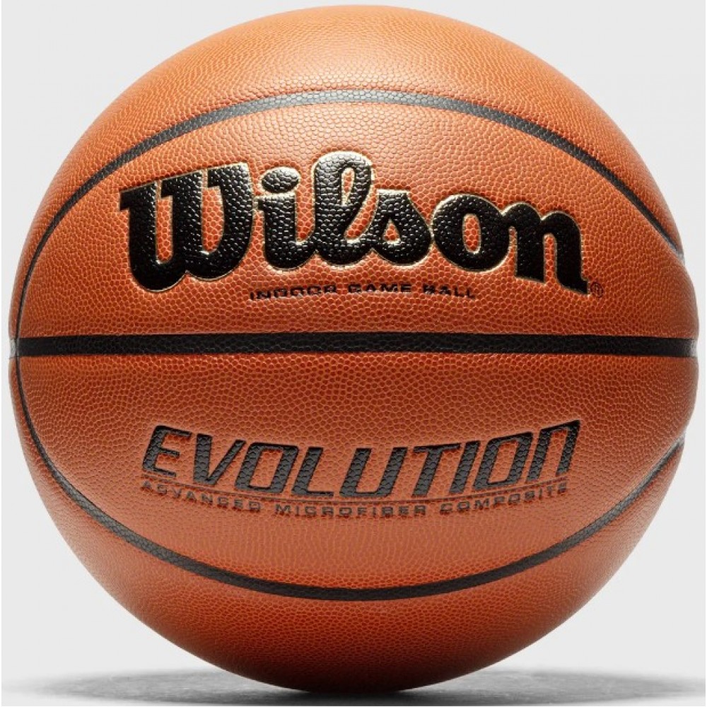 Мяч баскетбольний Wilson Evolution розмір 7 композитна шкіра коричневий (WTB0516XBEMEA)