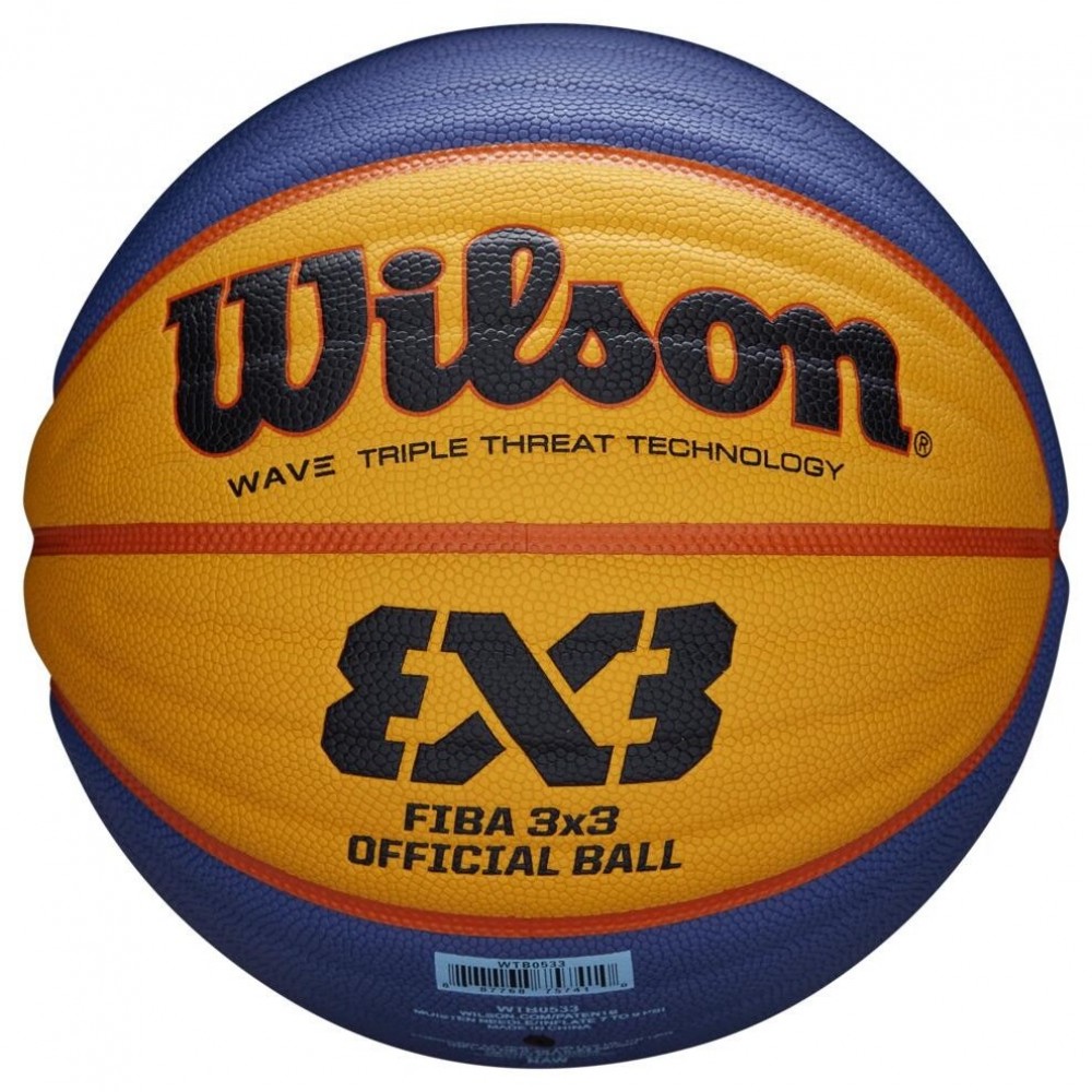 М'яч баскетбольний офиційний Wilson Official FIBA 3х3 Game Ball розмір 6 композитна шкіра (WTB0533XBFFBB)