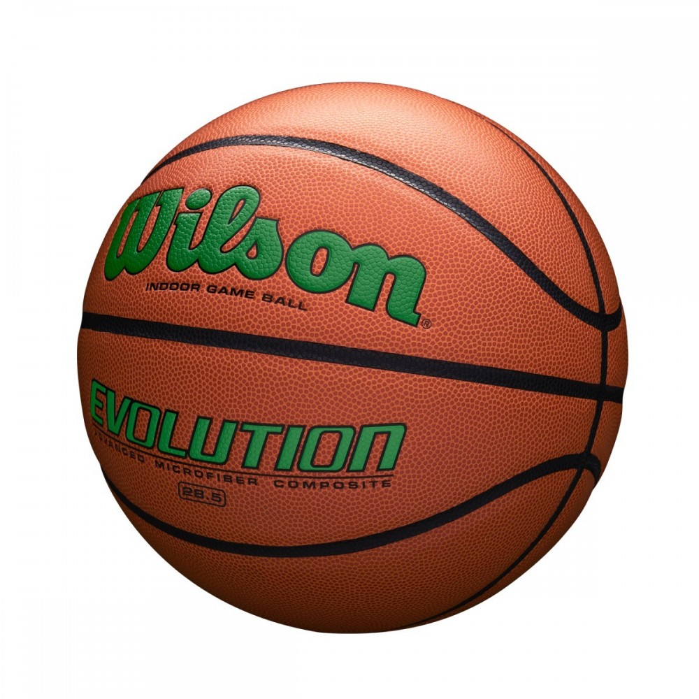 Мяч баскетбольний Wilson Evolution розмір 7 композитна шкіра коричневий (WTB0595XB0701)