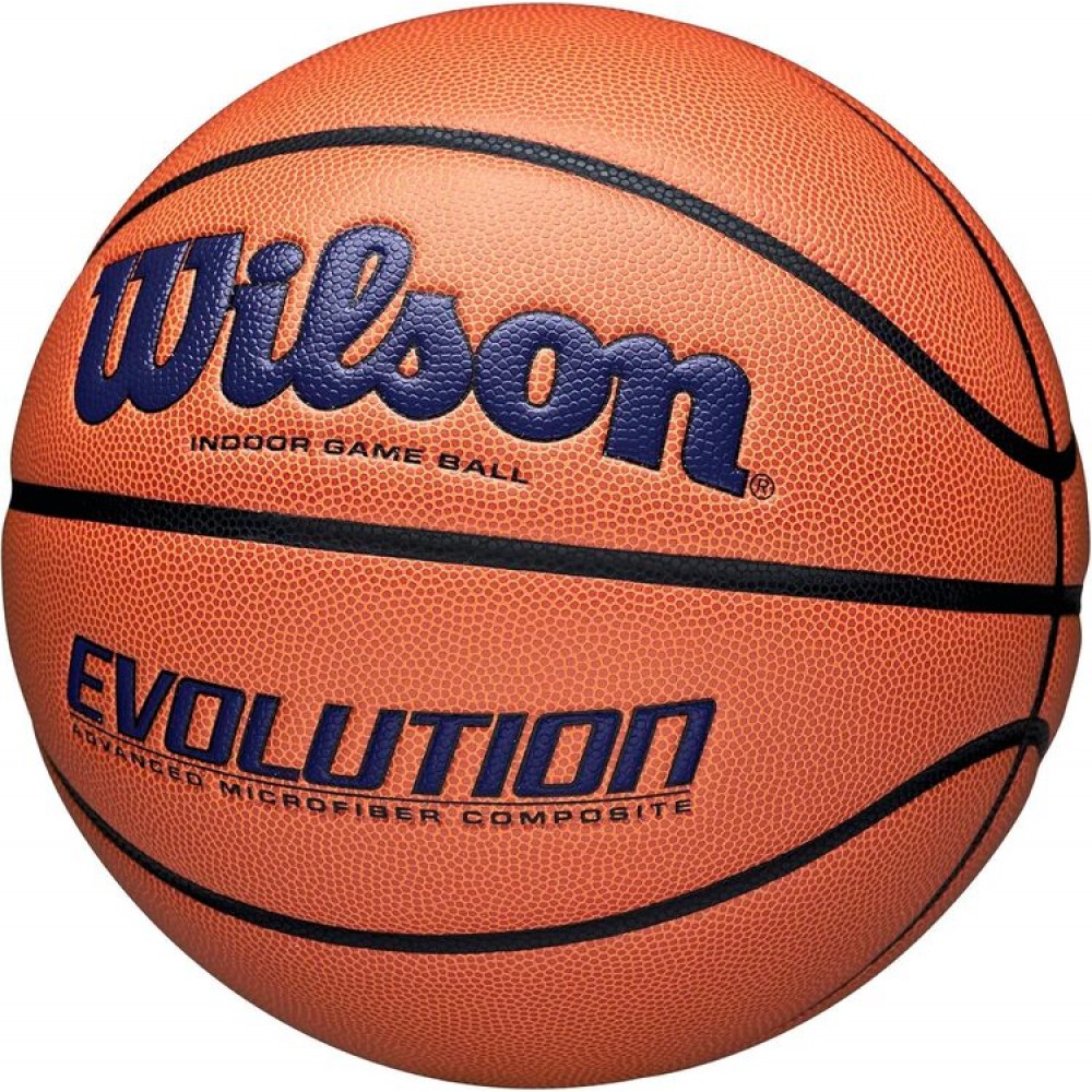 Баскетбольний м'яч Wilson Evolution Indoor Game Ball розмір 7 композитна шкіра коричневий (WTB0595XB0702)