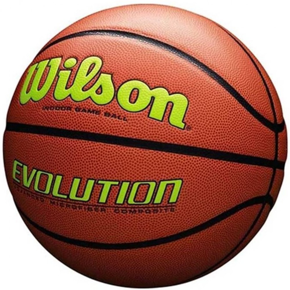Мяч баскетбольний Wilson Evolution розмір 7 композитна шкіра коричневий (WTB0595XB0703)