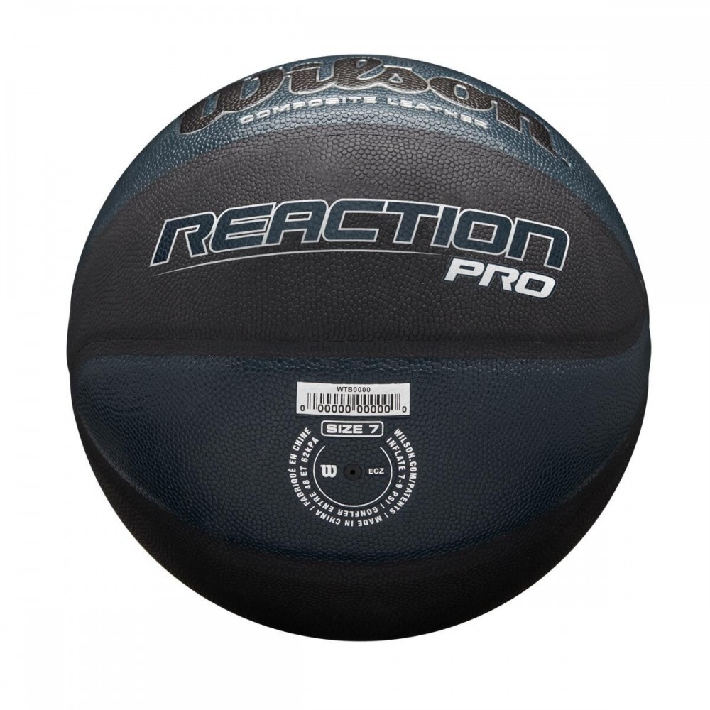 М'яч баскетбольний Wilson Reaction PRO розмір 7 композитна шкіра navy-black (WTB10135XB07)