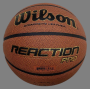 Баскетбольний м'яч Wilson Reaction Pro розмір 5, 6, 7 композитна шкіра коричневий (WTB10137XB07) Баскетбольний м'яч Wilson Reaction Pro розмір 5, 6, 7 композитна шкіра коричневий (WTB10137XB07)