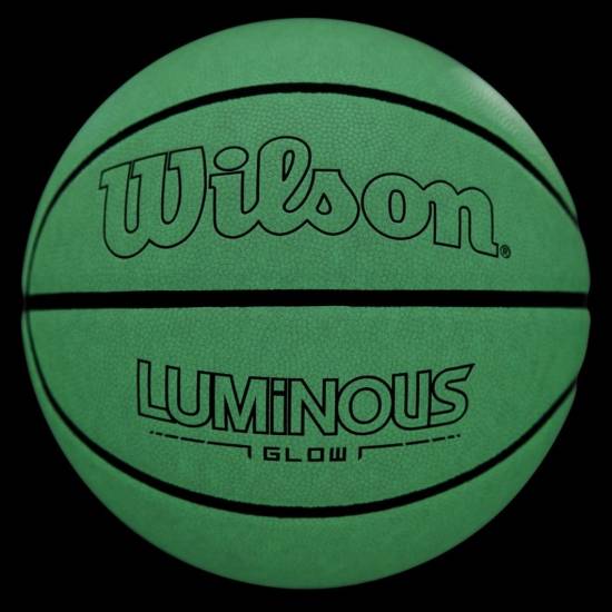 Світиться в темряві м'яч баскетбольний Wilson Luminous Glow Basketball розмір 7 композитна шкіра (WTB2028ID07)