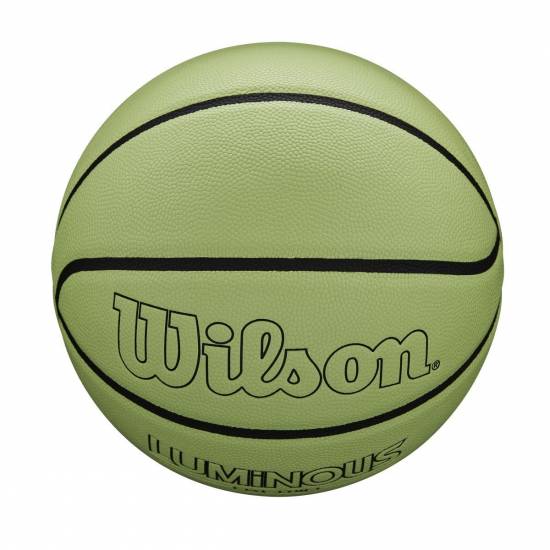 Світиться в темряві м'яч баскетбольний Wilson Luminous Glow Basketball розмір 7 композитна шкіра (WTB2028ID07)