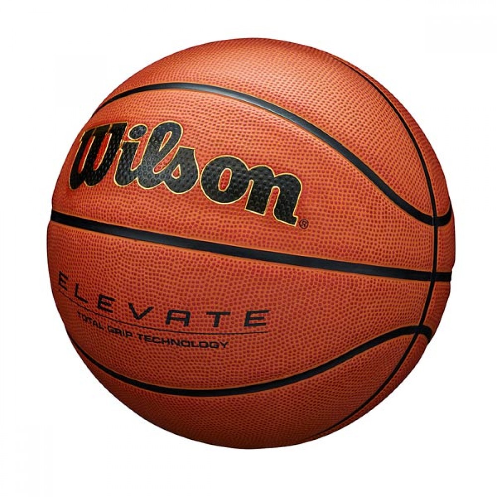  Баскетбольний м'яч Wilson Target Elevate розмір 7 коричневий для гри на вулиці - в залі (WTB2901XB07)