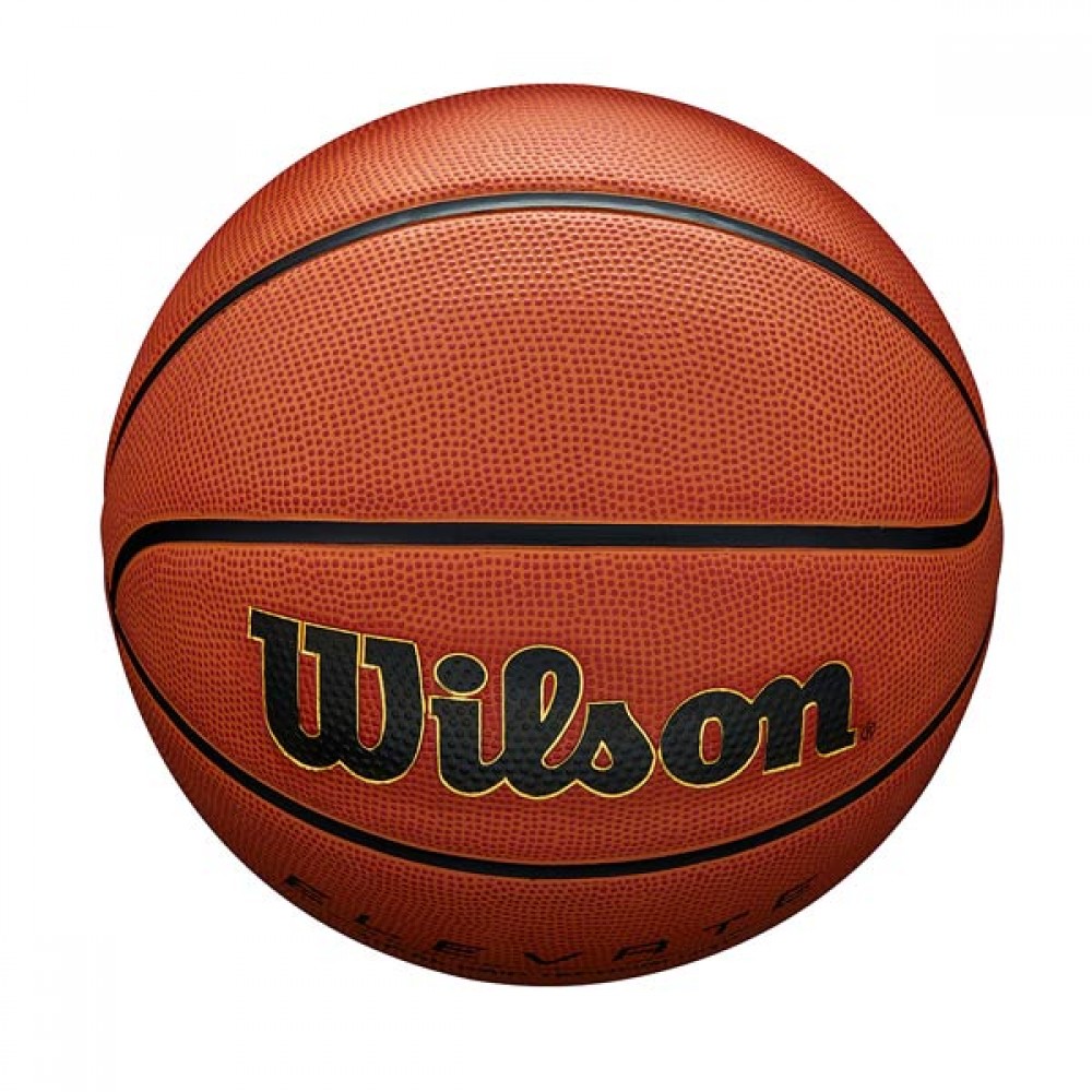  Баскетбольний м'яч Wilson Target Elevate розмір 7 коричневий для гри на вулиці - в залі (WTB2901XB07)