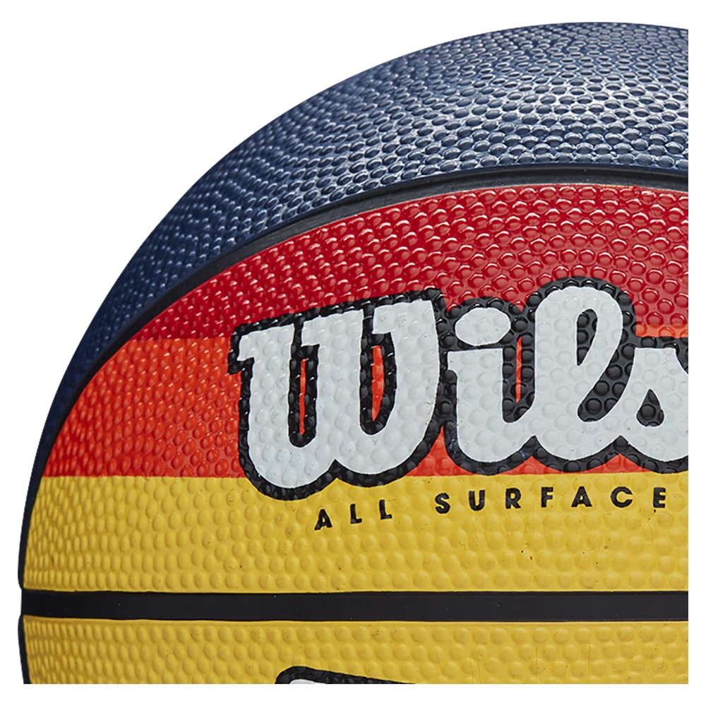 Баскетбольний м'яч WILSON MVP Retro розмір 7 гумовий для вулиці-залу (WTB9016XB07)