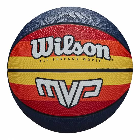Баскетбольний м'яч WILSON MVP Retro розмір 7 гумовий для вулиці-залу (WTB9016XB07)