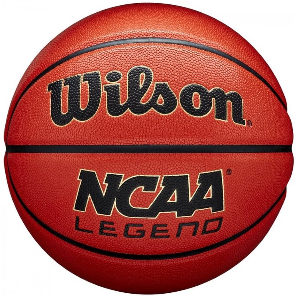 Баскетбольний м'яч Wilson NCAA Legend розмір 5, 6, 7 композитна шкіра оригінал (WZ2007601XB5)