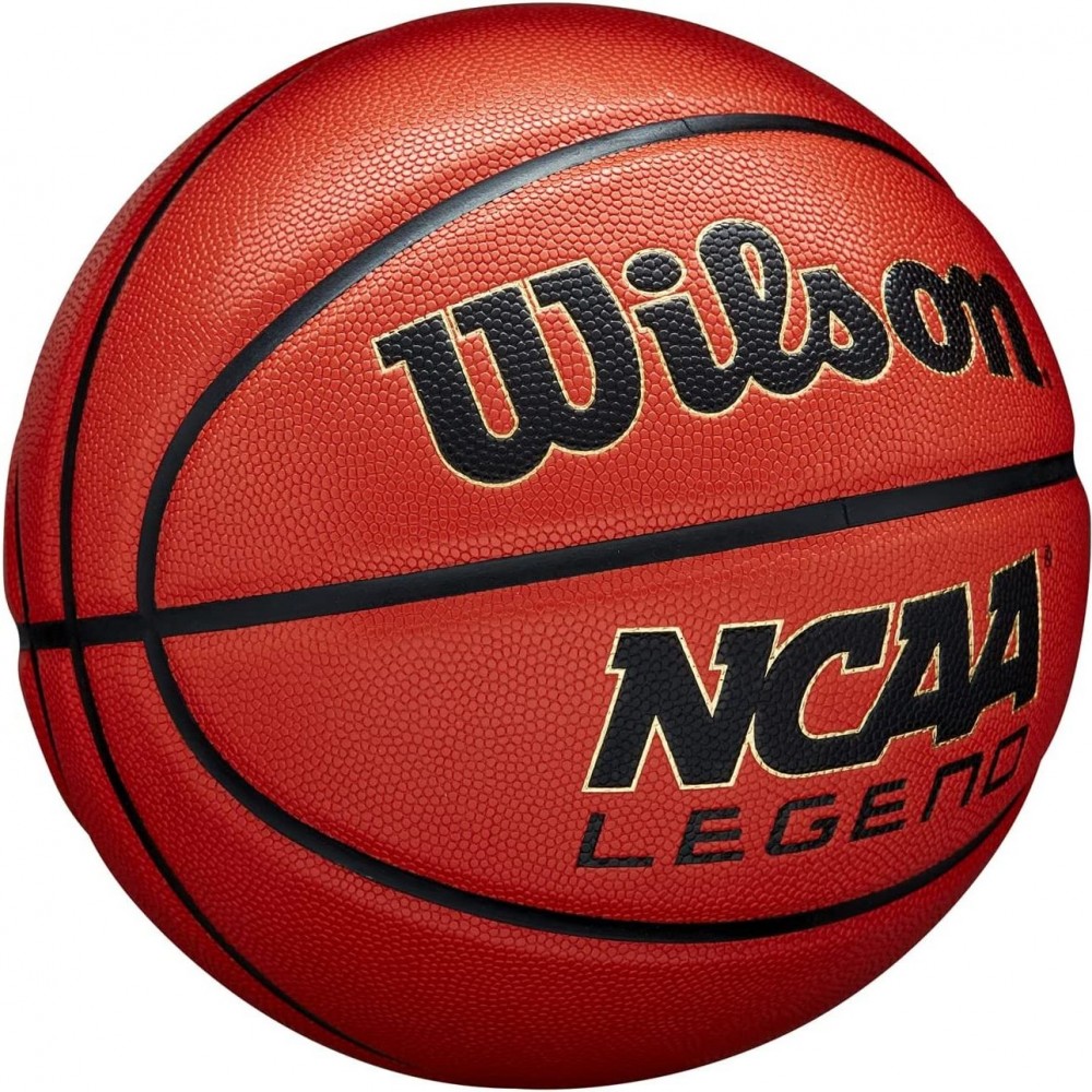 Баскетбольний м'яч Wilson NCAA Legend розмір 5, 6, 7 композитна шкіра оригінал (WZ2007601XB5)
