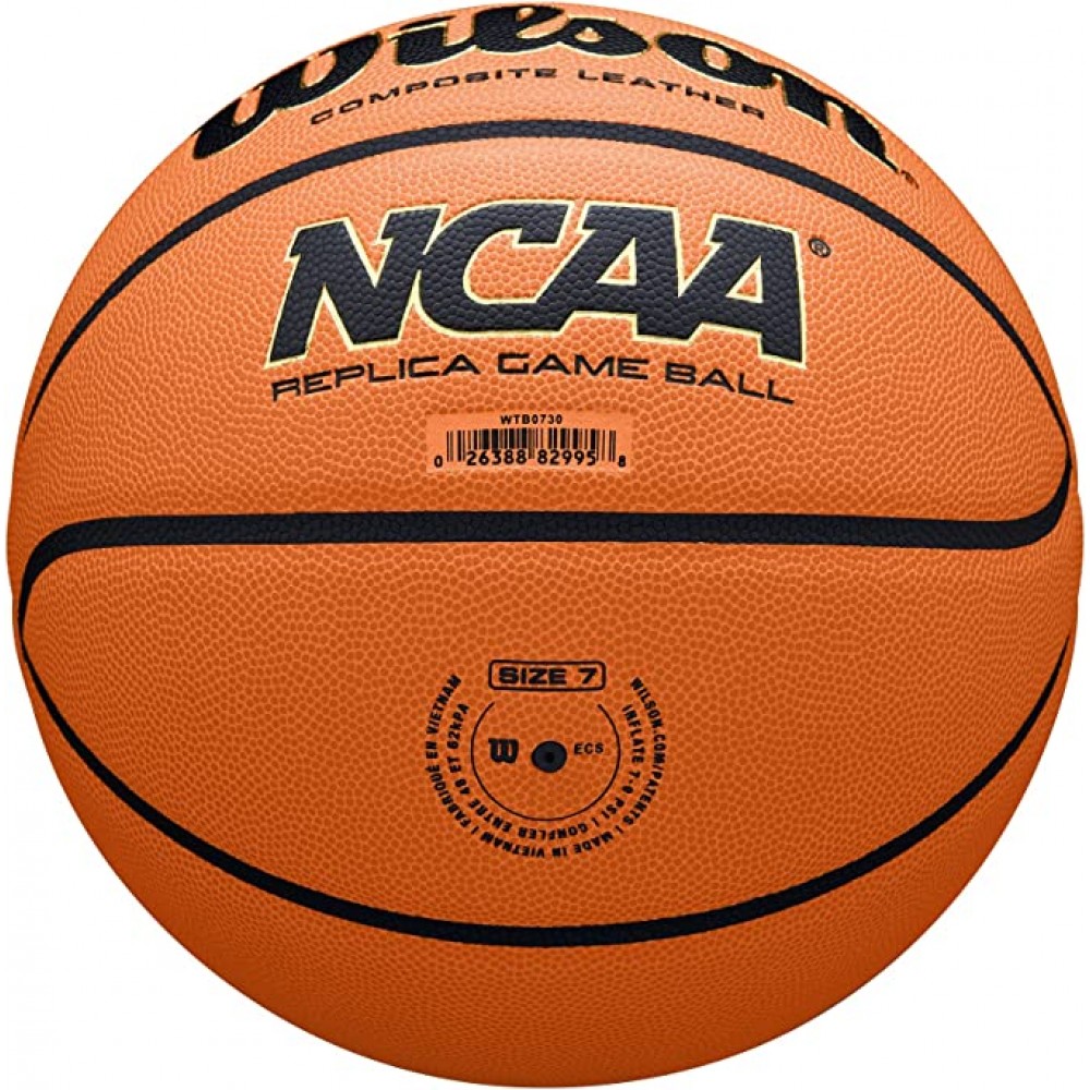 М'яч баскетбольний Wilson NCAA R Basketball розмір 7 композитна шкіра (WZ2007701XB7)