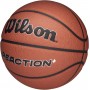 Баскетбольний м'яч Wilson Reaction Plus композитна шкіра коричневий для гри на вулиці-в залі (WZ2026701XB)
