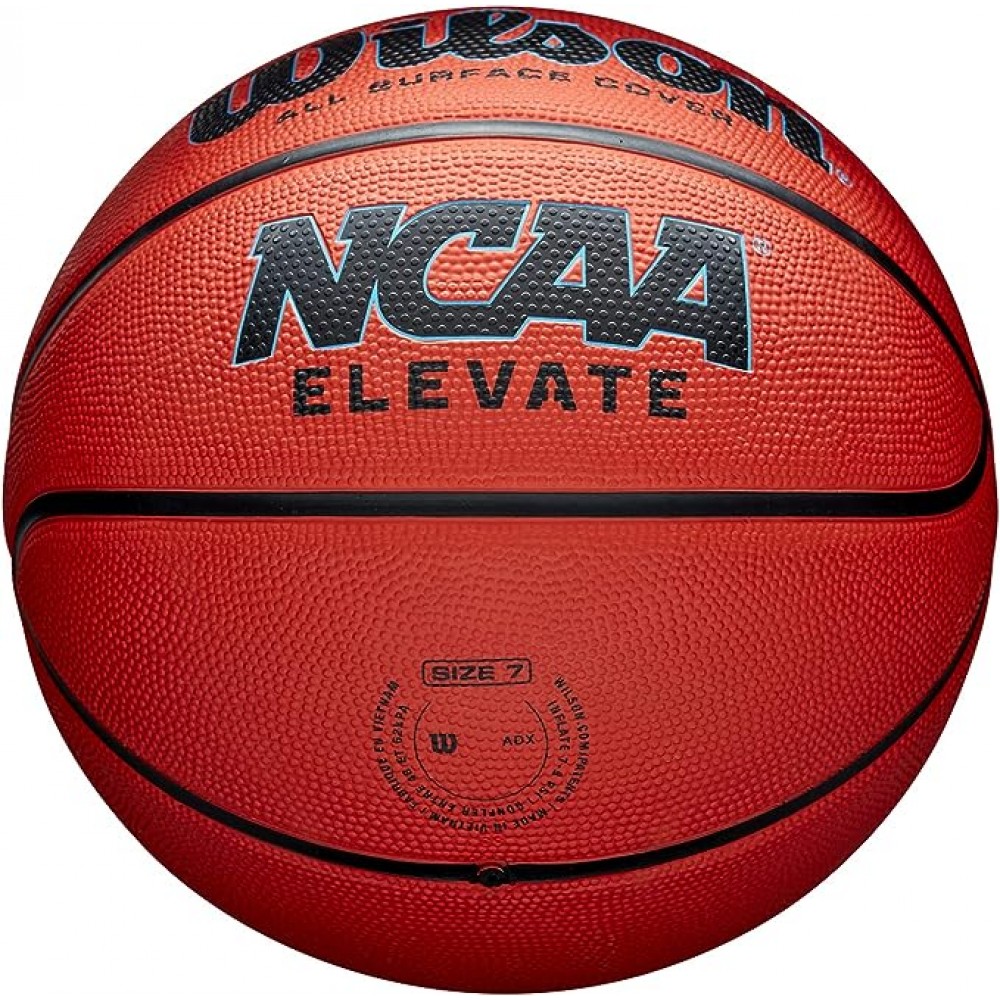 М'яч баскетбольний Wilson NCAA Elevate Outdoor розмір 5, 6, 7 гумовий для гри на вулиці оригінал (WZ3007001XB7)