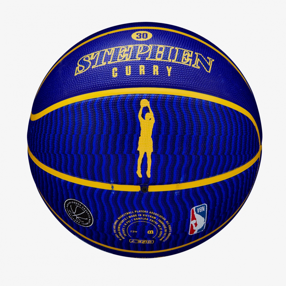 М'яч баскетбольний Wilson NBA Player Icon Stephen Curry Outdoor розмір 7 гумовий (WZ4006101XB)