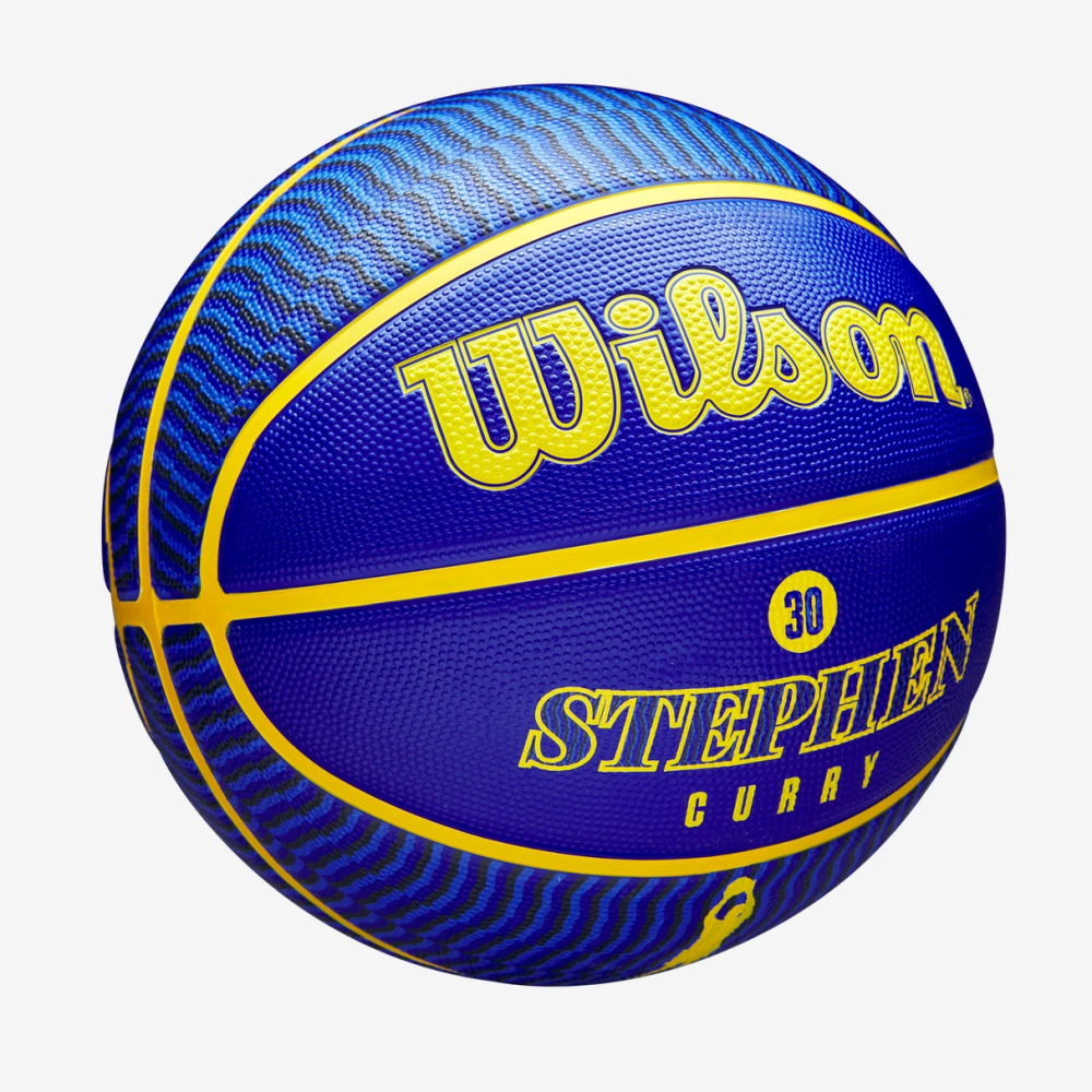 М'яч баскетбольний Wilson NBA Player Icon Stephen Curry Outdoor розмір 7 гумовий (WZ4006101XB)