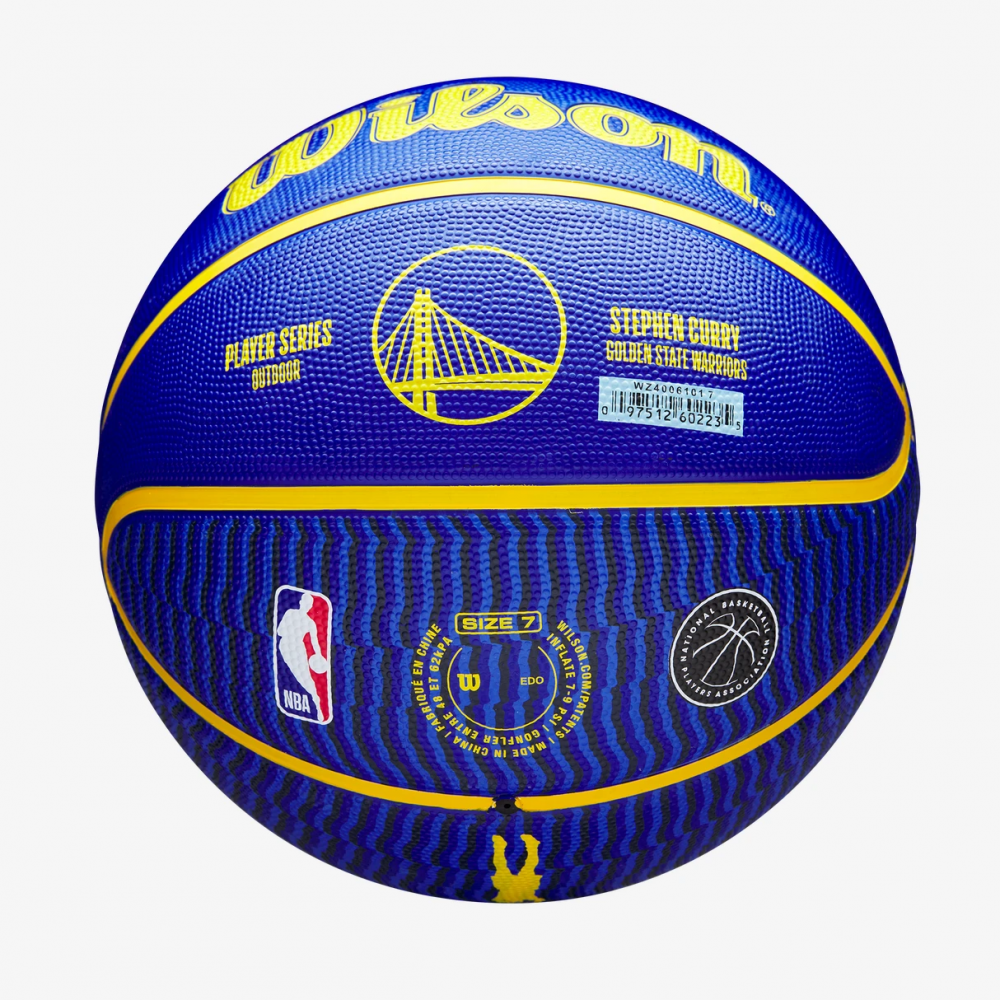 М'яч баскетбольний Wilson NBA Player Icon Stephen Curry Outdoor розмір 7 гумовий (WZ4006101XB)