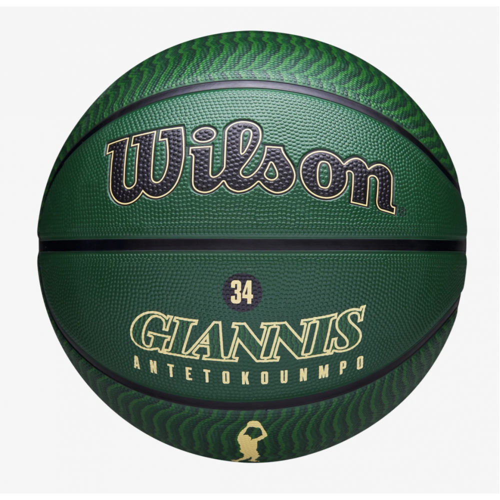 М'яч баскетбольний Wilson NBA Player Icon Giannis Antetokounmpo Outdoor розмір 7 гумовий (WZ4006201XB)
