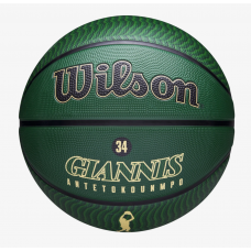 М'яч баскетбольний Wilson NBA Player Icon Giannis Antetokounmpo Outdoor розмір 7 гумовий (WZ4006201XB)