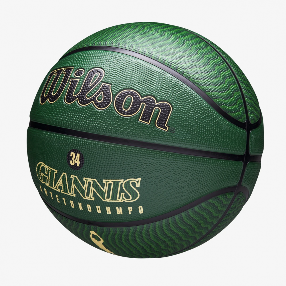 М'яч баскетбольний Wilson NBA Player Icon Giannis Antetokounmpo Outdoor розмір 7 гумовий (WZ4006201XB)