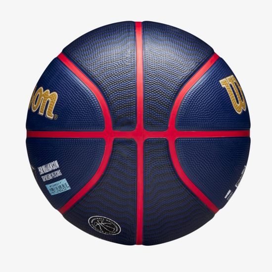 М'яч баскетбольний Wilson NBA Player Icon Zion Williamson Outdoor розмір 7 гумовий (WZ4008601XB)