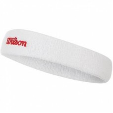 Пов'язка спортивна на голову Wilson Headband для фітнесу та спорту білий (WR5600110)