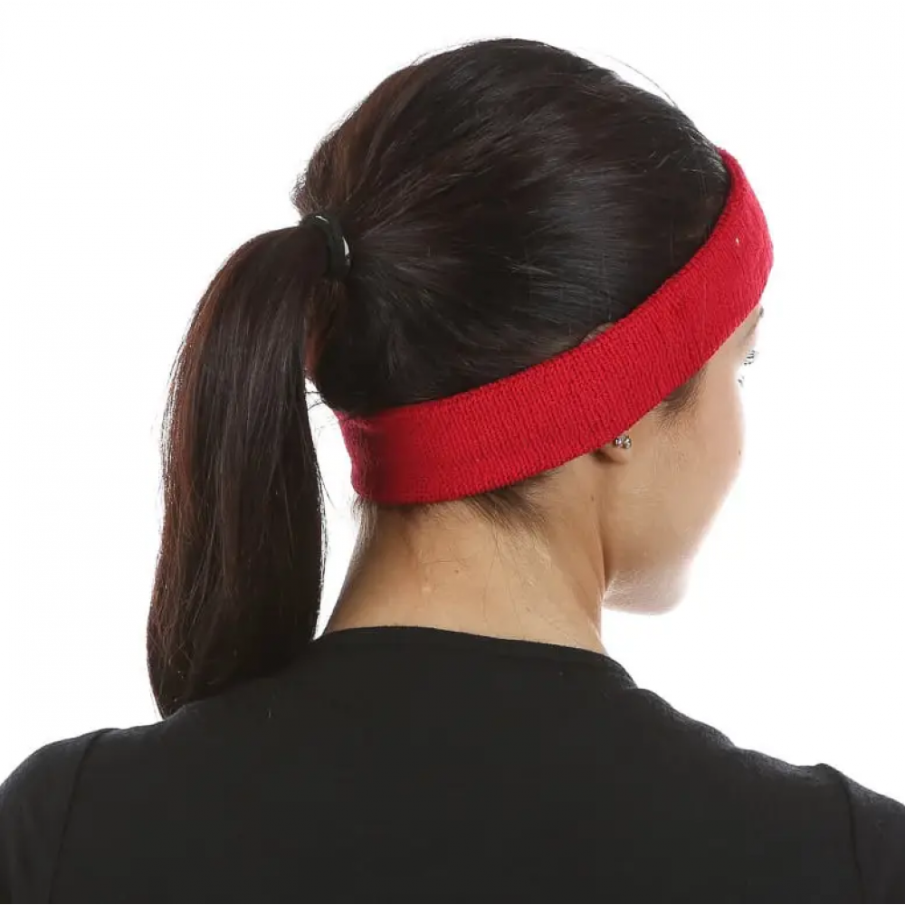 Пов'язка спортивна на голову Wilson Headband для фітнесу та спорту білий (WR5600110)
