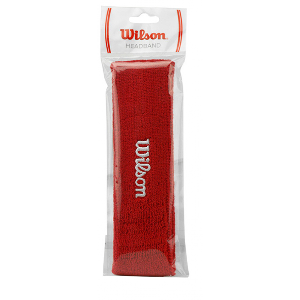 Пов'язка спортивна на голову Wilson Headband для фітнесу та спорту білий (WR5600110)