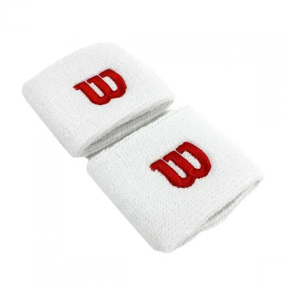 Напульсники спортивні Wilson Wristband 2 шт. білі (WR5602100)
