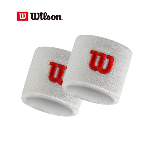 Напульсники спортивні Wilson Wristband 2 шт. білі (WR5602100)