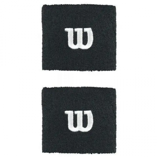 Напульсники спортивні Wilson Wristband 2 шт. чорні (WR5602700)