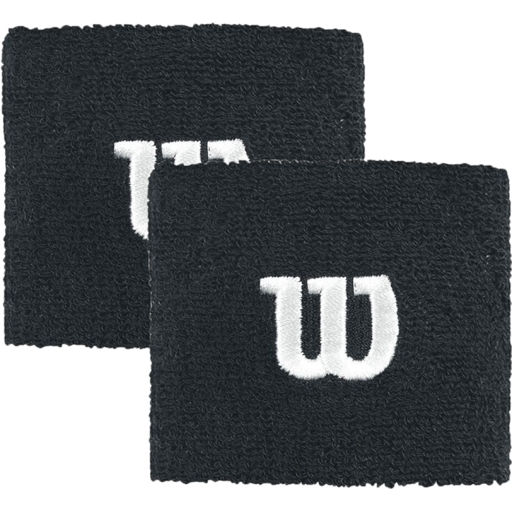 Напульсники спортивні Wilson Wristband 2 шт. чорні (WR5602700)