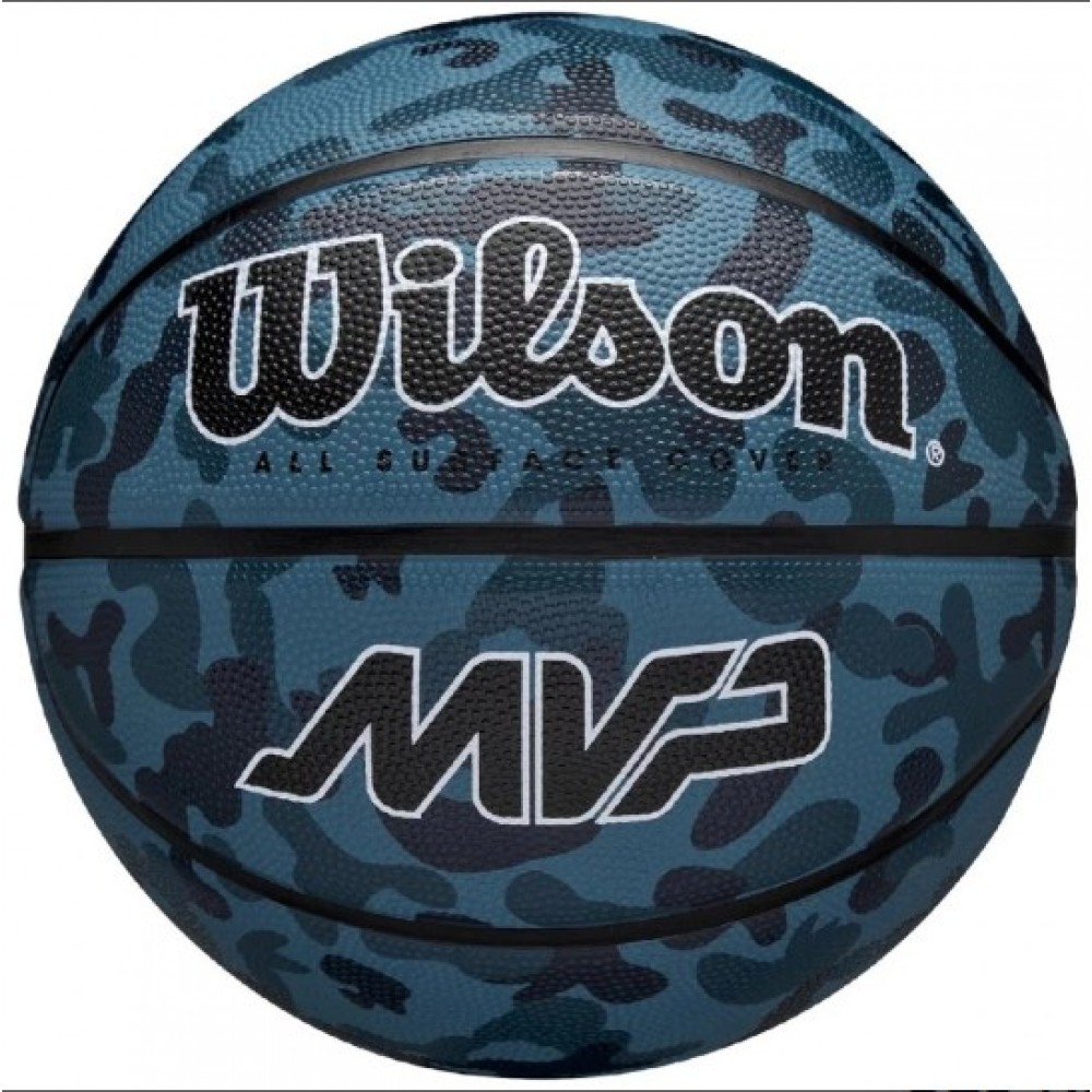 Баскетбольний м'яч Wilson MVP Camo Basketball розмір 5, 6, 7 гумовий для вулиці-залу оригінал (WZ3018702XB7)