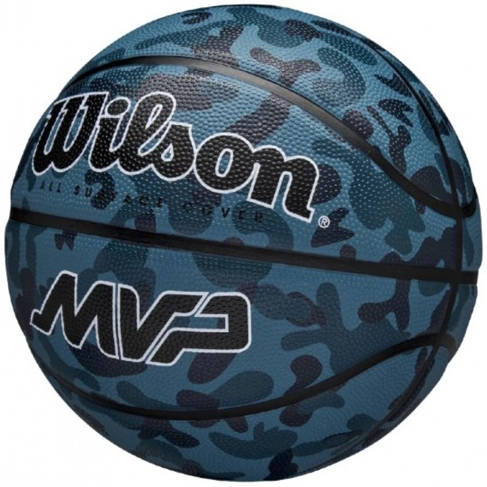 Баскетбольний м'яч Wilson MVP Camo Basketball розмір 5, 6, 7 гумовий для вулиці-залу оригінал (WZ3018702XB7)
