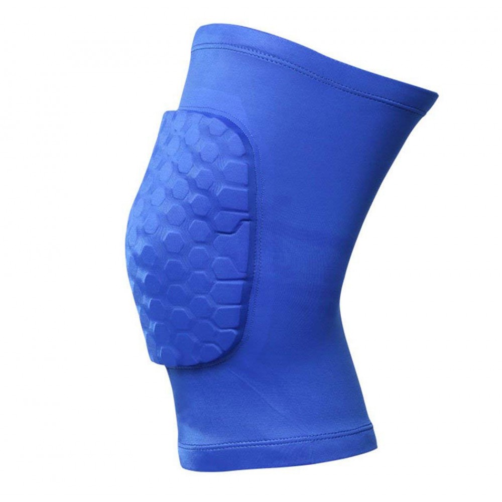 Наколінники баскетбольні 2 шт. Hex Knee Pads S-M-L спандекс-нейлон синій (3066)