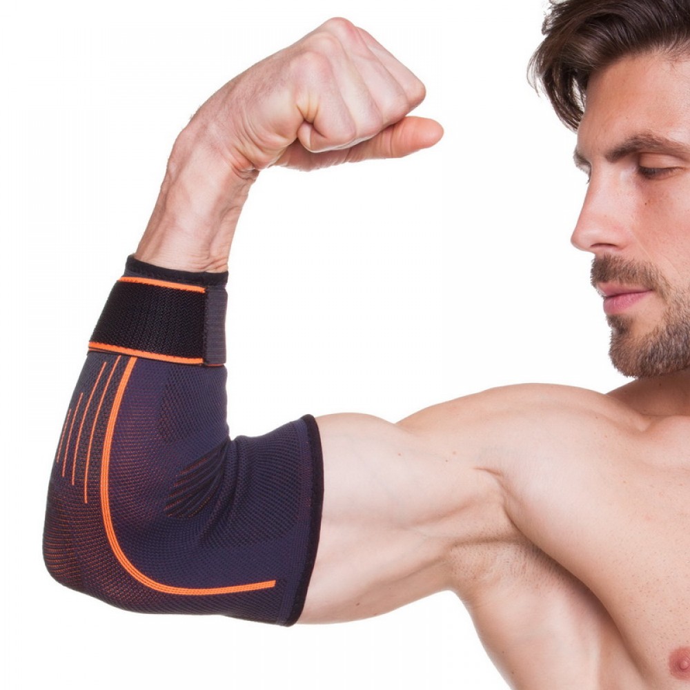Налокотник-бандаж-фіксатор ліктя регульований Elbow Support для підтримки і захисту (711CA)