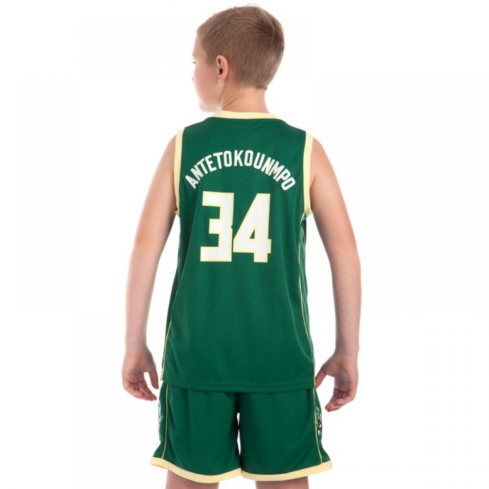 Форма баскетбольна дитяча Basketball Unifrom NBA Milwaukee Bucks (BA-0971)