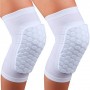 Наколінники баскетбольні 2 шт. Basketball Hex Knee Pads Pro білі (BC-0528)