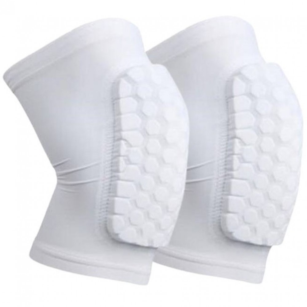 Наколінники баскетбольні 2 шт. Basketball Hex Knee Pads Pro білі (BC-0528)