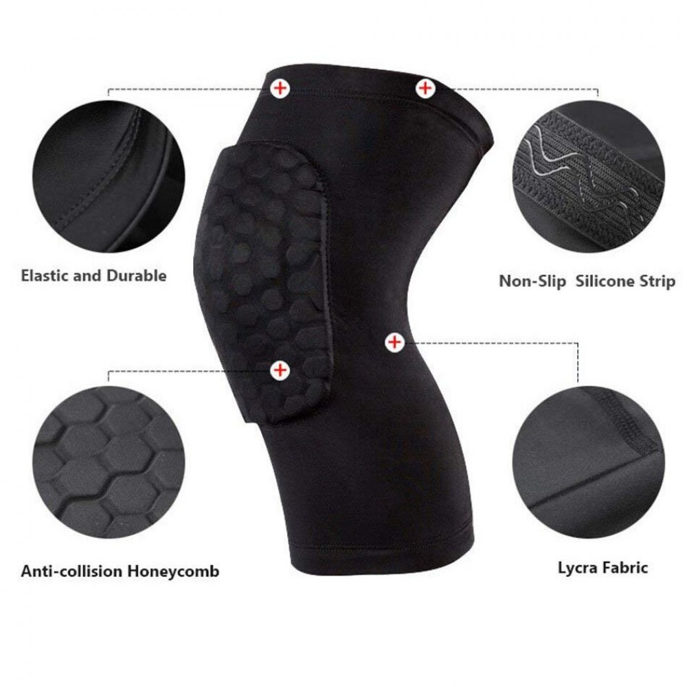 Баскетбольні наколінники Basketball Knee Pads Pro 2 шт. чорні (BC-5665)