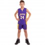 Форма баскетбольна дитяча, підліткова Basketball Unifrom NBA Los Angeles Lakers 24 (CO-0038) Форма баскетбольна дитяча, підліткова Basketball Unifrom NBA Los Angeles Lakers 24 (CO-0038)