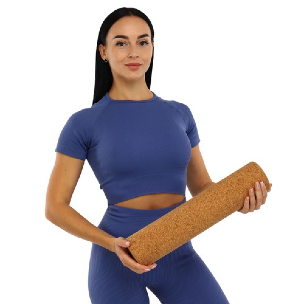 Ролик 10х45 см Corkwood Roller масажний валик корковий для йоги, фітнесу, масажу (FI-0094-45)