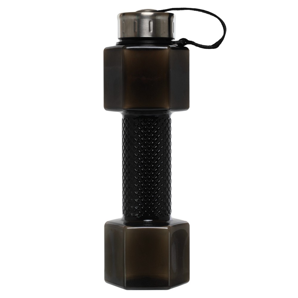 Пляшка для води Water Bottle у вигляді гантелі 760 мл чорний (FI-7153)