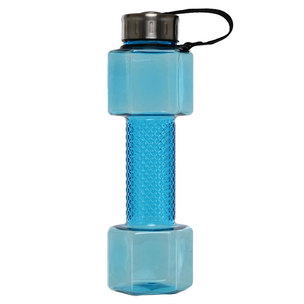 Пляшка для води Water Bottle у вигляді гантелі 760 мл синій (FI-7153)