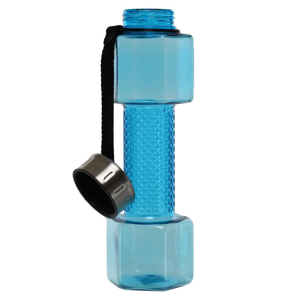 Пляшка для води Water Bottle у вигляді гантелі 760 мл синій (FI-7153)