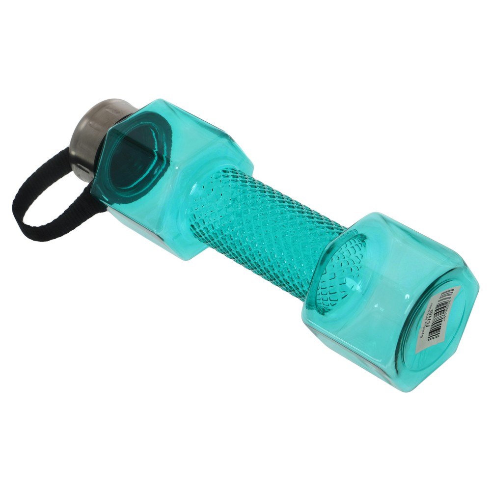 Пляшка для води Water Bottle у вигляді гантелі 760 мл зелений (FI-7153)