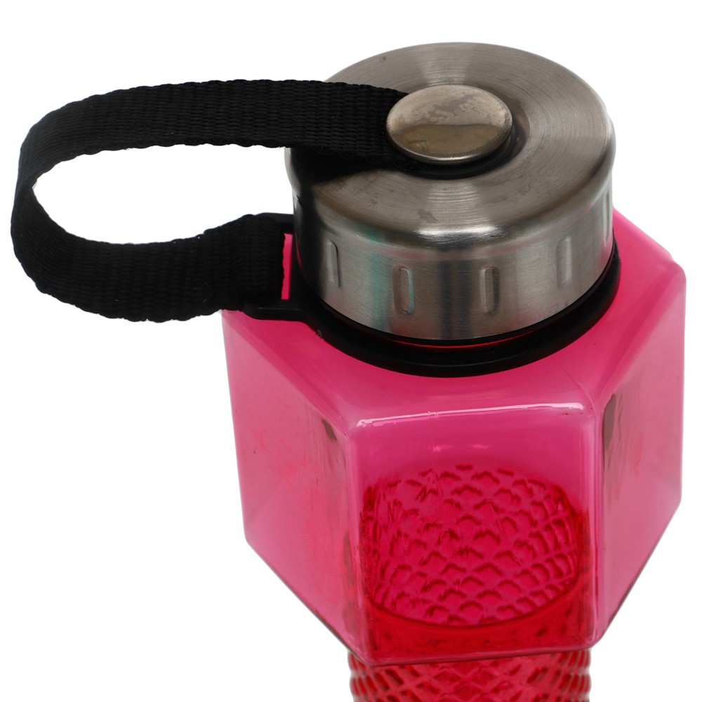 Пляшка для води Water Bottle у вигляді гантелі 760 мл рожевий (FI-7153)