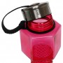 Пляшка для води Water Bottle у вигляді гантелі 760 мл рожевий (FI-7153) Пляшка для води Water Bottle у вигляді гантелі 760 мл рожевий (FI-7153)